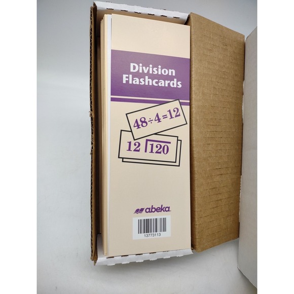 Abeka Arithmetic 5-8 Concept Cards Flash Cards Division Mathematics Flash Cards - Picture 2 of 16